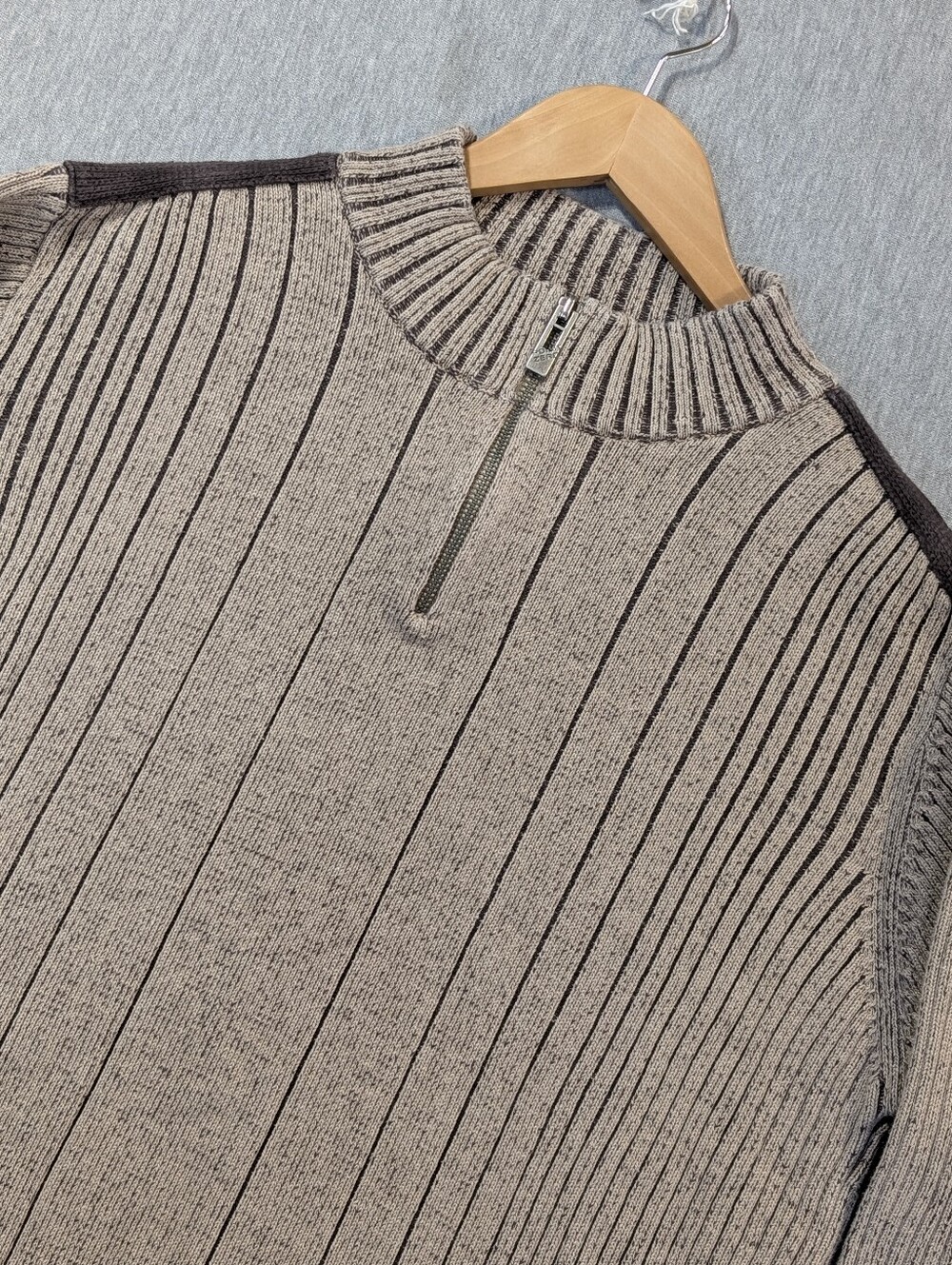 Point Zero Dimension Orange Label Sweater Men's Large Light Brown